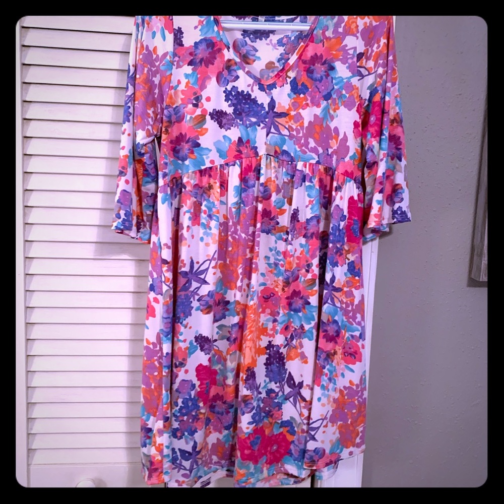 Floral dress size small